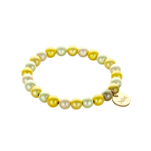 Armband "Dream Beads"gelb Mix, 10 mm - Shoppen bei Herzklopfen