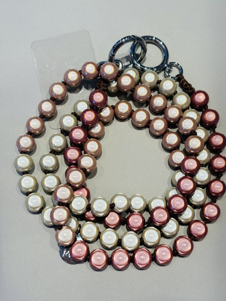 Magic Pearls Handykette -rosa creme