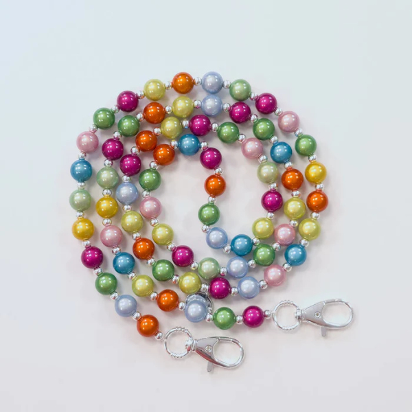 Magic Pearls Handykette - Rainbow silver - Shoppen bei Herzklopfen