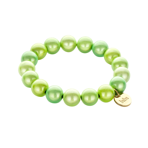 Armband "Dream Beads" grün Mix, 12 mm - Shoppen bei Herzklopfen