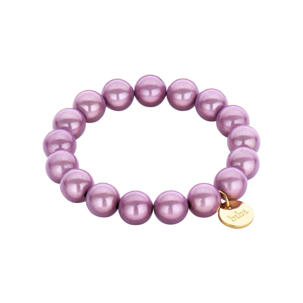 Armband "Dream Beads" flieder, 12 mm - Shoppen bei Herzklopfen