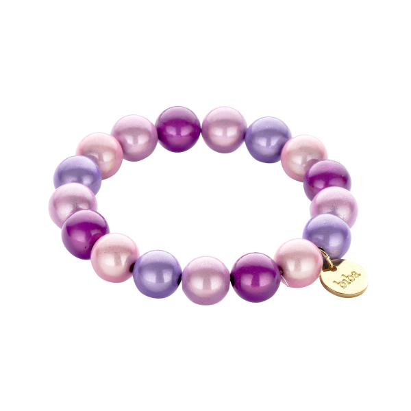 Armband "Dream Beads" Rosa-flieder-lila Mix, 12 mm - Shoppen bei Herzklopfen